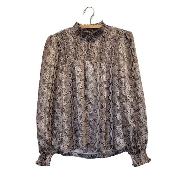 Joie Snakeskin Blouse - Picture 1 of 10